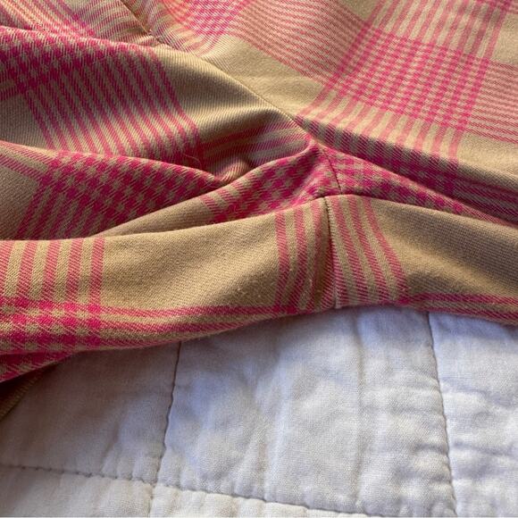 Maeve by Anthropologie Tapered Pink Plaid Pants 8 - Picture 9 of 10